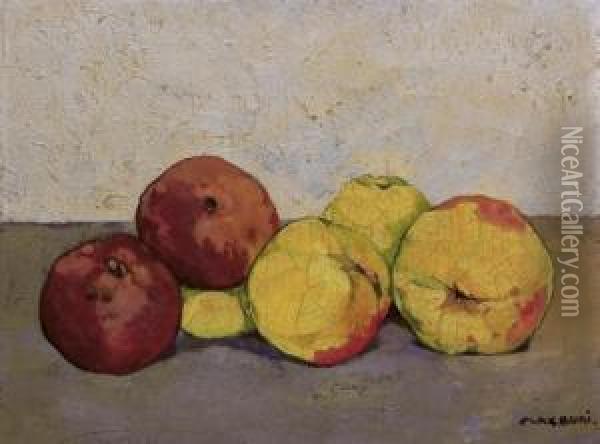 Apfel, Um 1911 Oil Painting - Max Alfred Buri