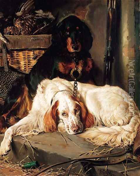 Waiting for Master Oil Painting - William Woodhouse