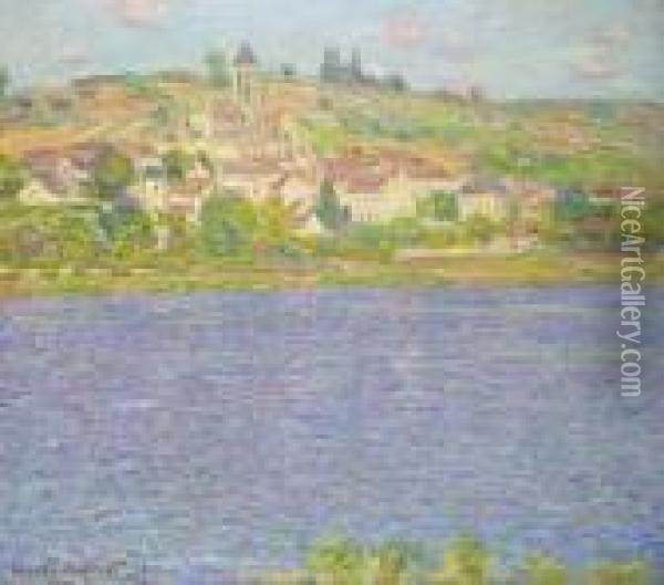 Vetheuil, Effet De Soleil Oil Painting - Claude Oscar Monet