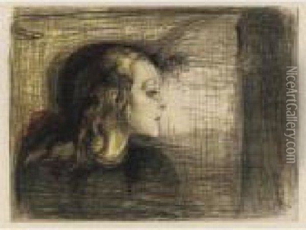 The Sick Child I (das Kranke Kind I) (w. 72; S. 59) Oil Painting - Edvard Munch