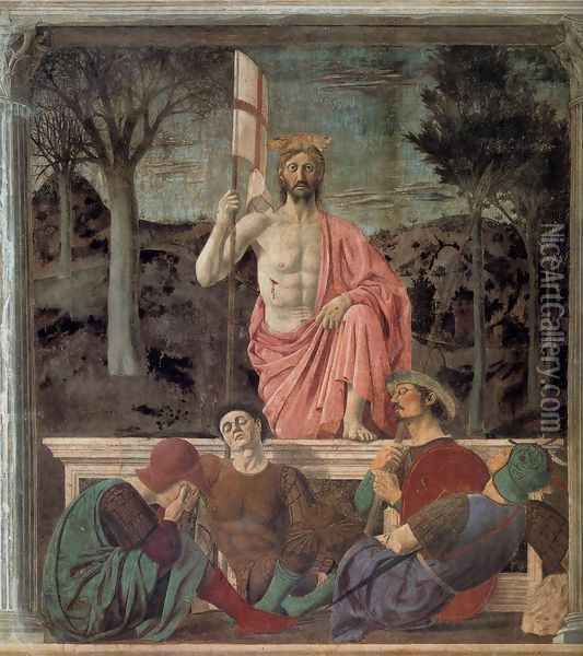 Resurrection 1463-65 Oil Painting - Piero della Francesca