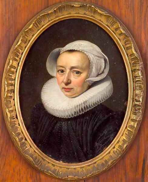 Portrait of a Woman Oil Painting - Thomas De Keyser