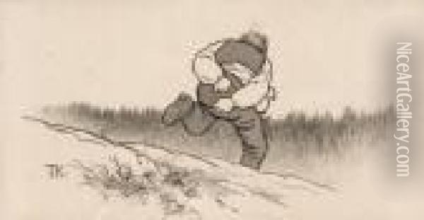 The Boy Who Wanted To Become A Merchant Oil Painting - Theodor Severin Kittelsen