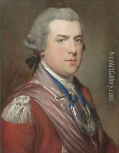 Portrait Of General George Keppel, 3rd Earl Of Albermarle, K.G. (1724-1772) Oil Painting - Francis Cotes