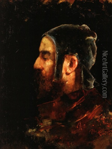 Soldat Im Profil Oil Painting - Juan Pablo Salinas