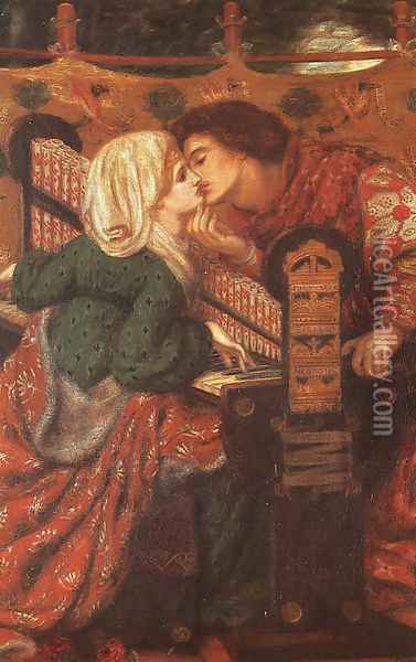 King Rene's Honeymoon Oil Painting - Dante Gabriel Rossetti