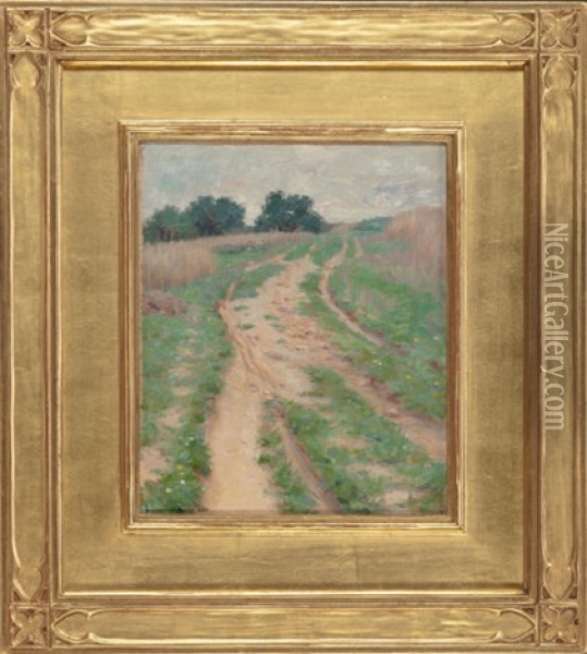 Country Road, Circa 1880 Oil Painting - Luther Emerson Van Gorder