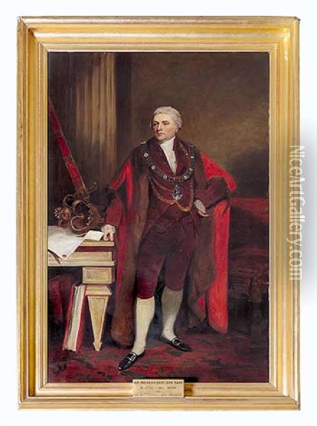 Sir Richard Carr Clyn (lord Major Of London) Oil Painting - Sir John Hoppner