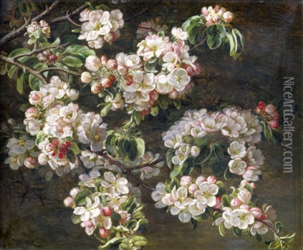 Apfelbluten Oil Painting - Emma Mulvad