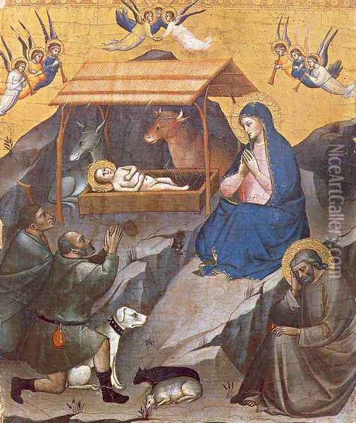 The Nativity 1385 Oil Painting - Filippo Napoletano