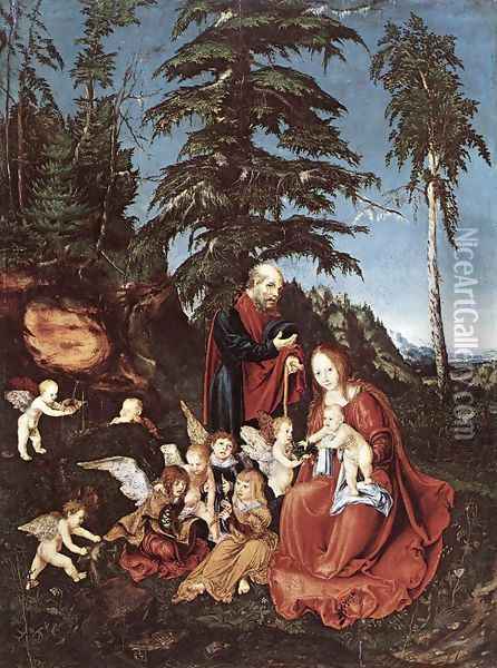 The Rest on the Flight into Egypt 1504 Oil Painting - Lucas The Elder Cranach
