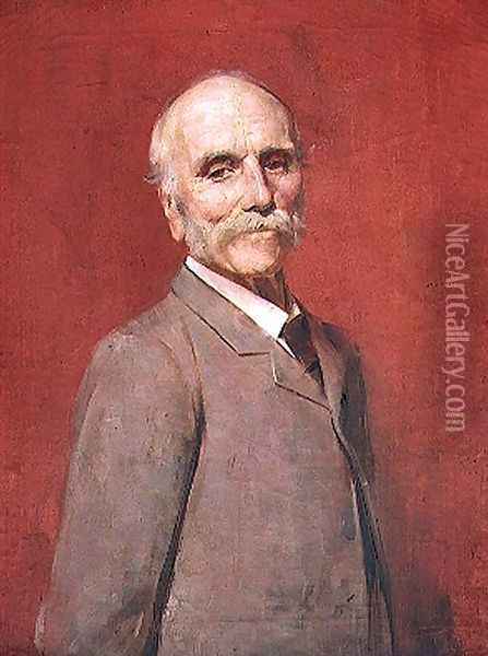 Portrait of Edward D.S.Ogilvie, 1895 Oil Painting - Thomas William Roberts