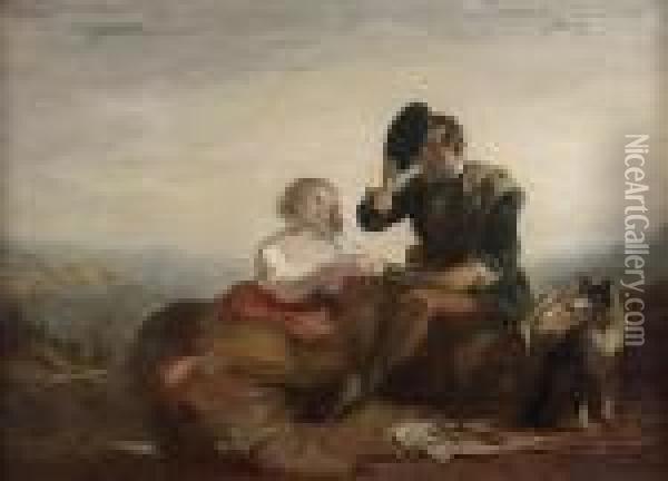 The Sheperd's Repast Oil Painting - Sir William Allan