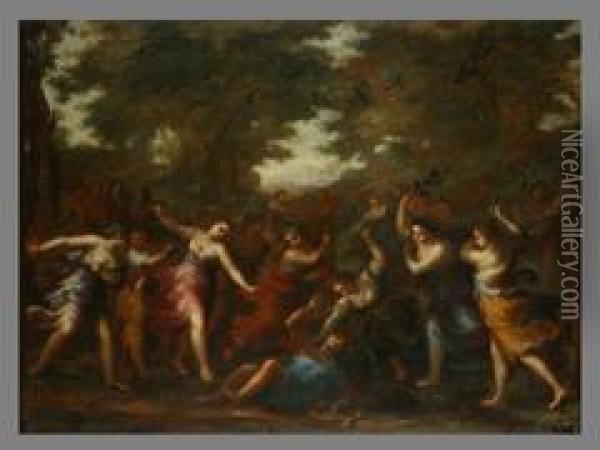 Die Ermordung Orpheus Durch
Die Thrakischen Frauen Oil Painting - Francesco Botti