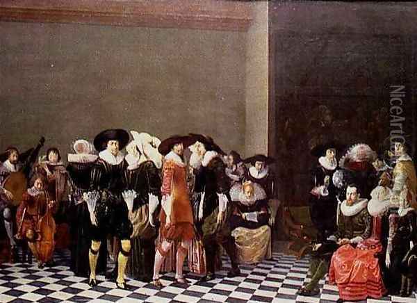 The Wedding Party Oil Painting - Willem Cornelisz. Duyster