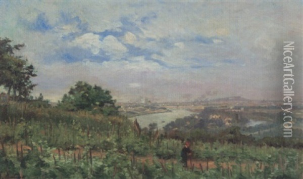 Vue Panoramique Oil Painting - Alfred Mouillon