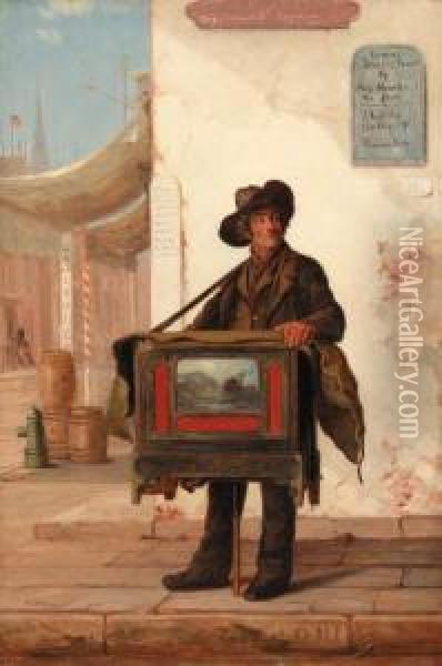 The Organ Grinder Oil Painting - George Henry Story