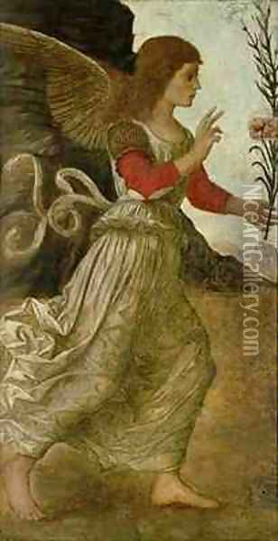 The Annunciating Angel Gabriel Oil Painting - Melozzo da Forli