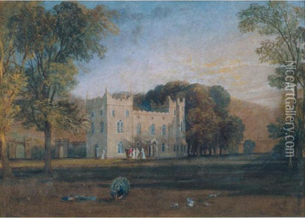 Clontarf Castle, Co. Dublin Oil Painting - Joseph Mallord William Turner