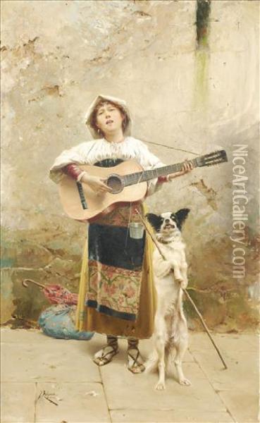 Thebuskers Oil Painting - Jose Echena