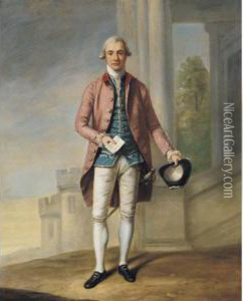 Gentleman Said To Be Sir James Wright Oil Painting - Samuel de Wilde
