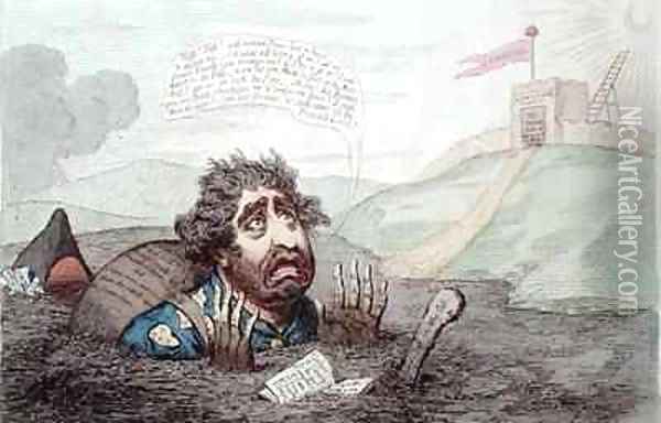 The Slough of Despond Oil Painting - James Gillray