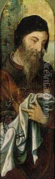 Joseph Of Arimathea Oil Painting - Quinten Metsys