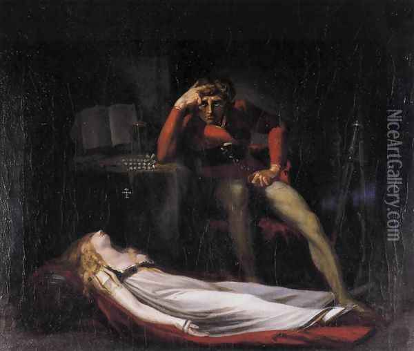 Ezzelin and Meduna 1779 Oil Painting - Johann Henry Fuseli
