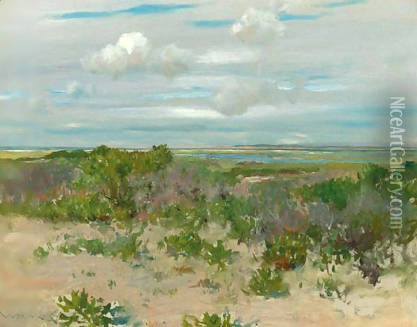 Shinnecock Landscape 2 Oil Painting - William Merritt Chase