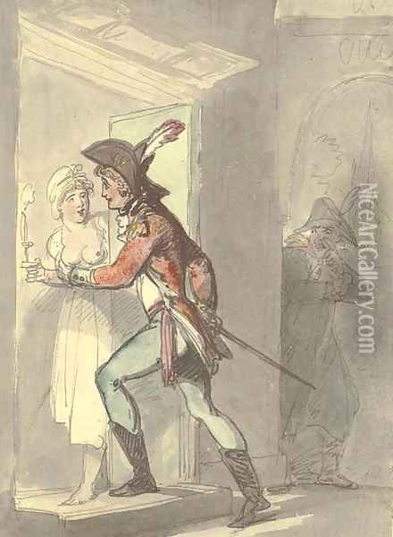 Men have their entrances and exits Oil Painting - Thomas Rowlandson