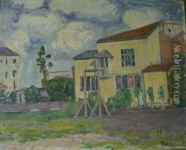 La Maison Jaune Oil Painting - Alexander Altmann