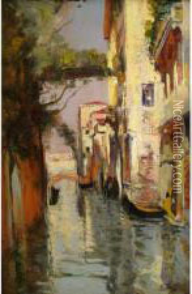 :vue De Venise Oil Painting - Raymond Allegre