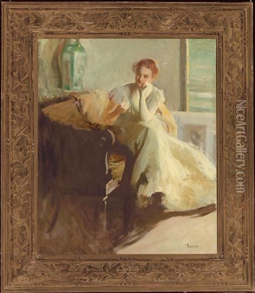 Contemplation Oil Painting - Edmund Charles Tarbell