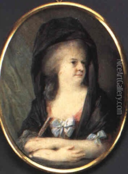 Countess Josefine Fekete, Nee Esterhazy Oil Painting - Friedrich Heinrich Fueger