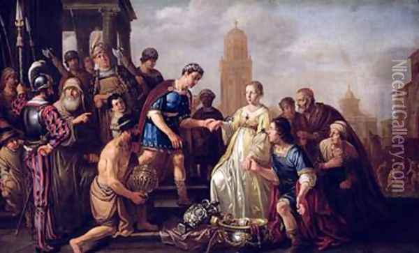 The Continence of Scipio Oil Painting - Claes Cornelisz Moeyaert