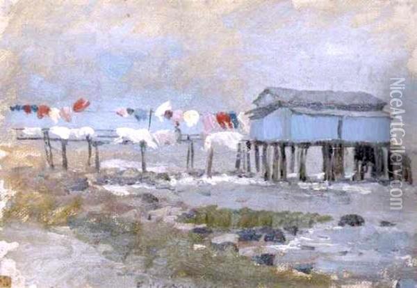 Chata Na Palach, 1896-1897 Oil Painting - Ferdynand Ruszczyc