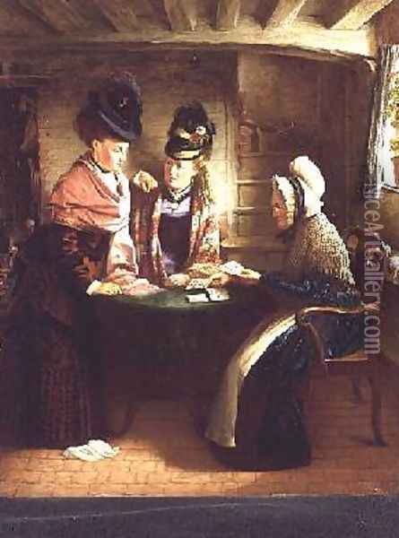 The Fortune Teller Oil Painting - J.L. Lomas