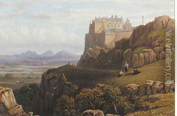 Stirling Castle, Aberdeenshire Oil Painting - George Fennel Robson