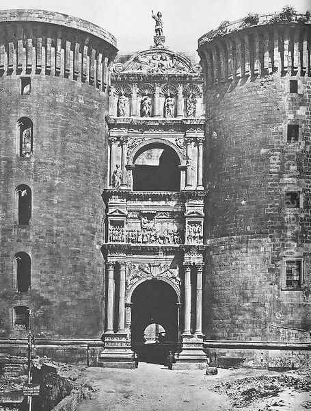 Triumphal Arch of Alfonso I I Oil Painting - Francesco Laurana