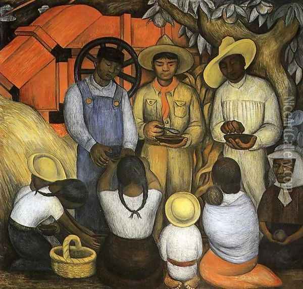 Triumph of the Revolution 1926 Oil Painting - Diego Rivera