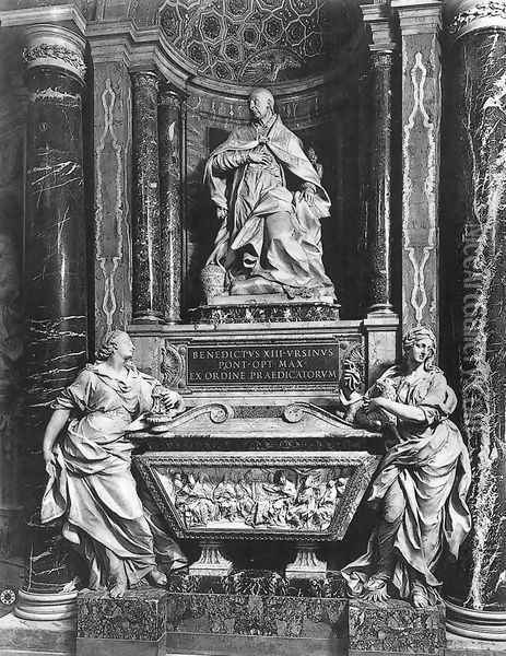 Tomb of Pope Benedict XIII Oil Painting - Pietro Bracci