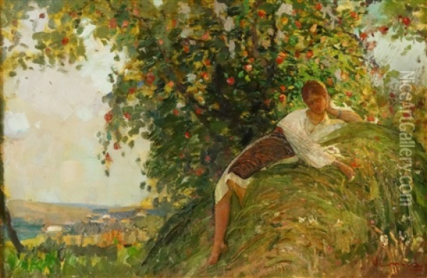 Dreaming Oil Painting - Arthur Garguromin Verona