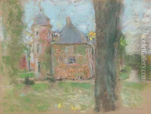 La Tour du Chateau des Clayes Oil Painting - Jean-Edouard Vuillard