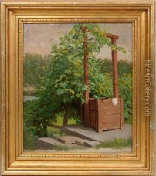 Mountedon Board Oil Painting - Enoch Wood Perry
