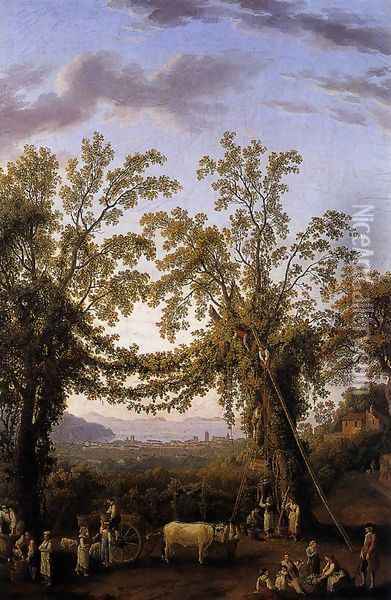 Autumn c. 1784 Oil Painting - Jacob Philipp Hackert