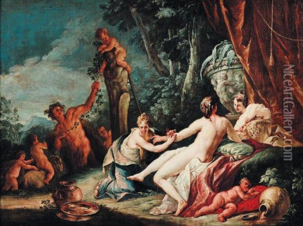 La Toilette De Venus Oil Painting - Francesco Fontebasso