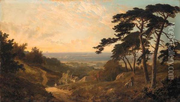 Windsor From Cooper's Hill Oil Painting - Edmund John Niemann, Snr.