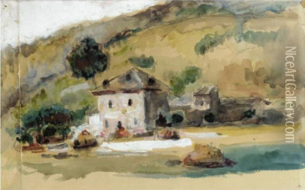 The Property Of A Private Collector
 

 
 
 

 
 Pres D'aix-en-provence Oil Painting - Paul Cezanne