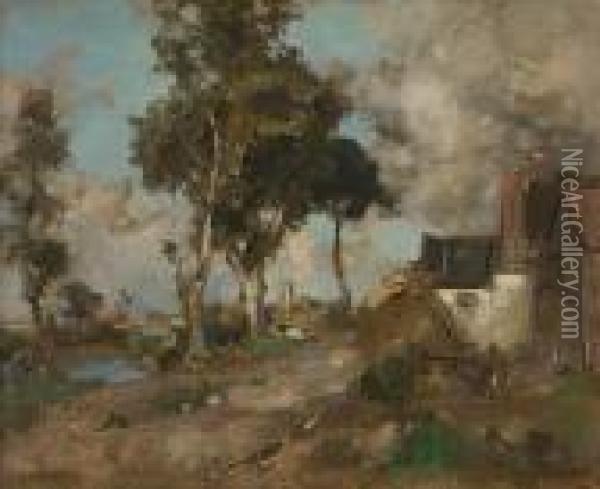 Glebe Farm Oil Painting - Edward Arthur Walton