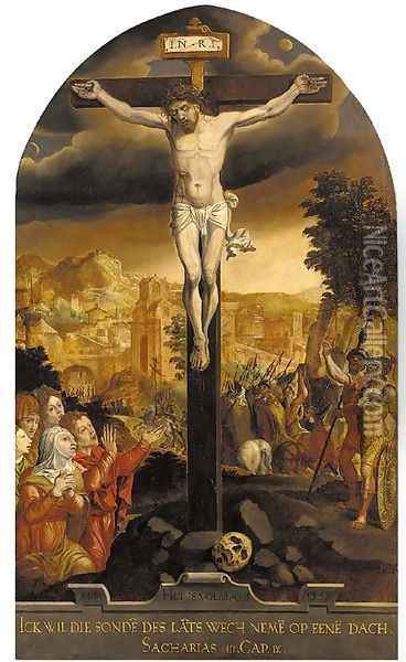 The Crucifixion Oil Painting - Pieter Aertsen